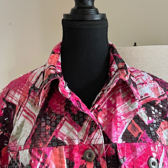 Notions Sparkly Bomber Jacket Size M - Picture 6 of 15